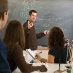 teacher in front of class