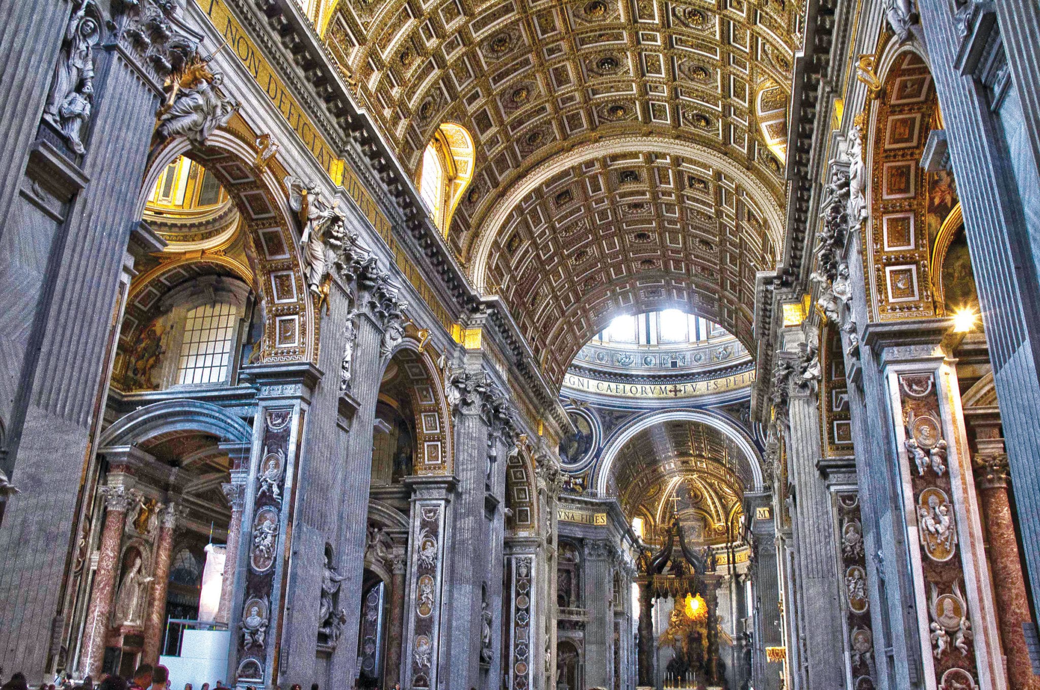 inside Saint Peters Basilica