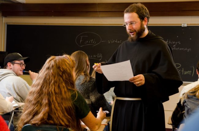 priest Teacher in class