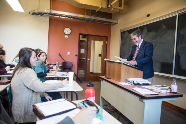 Dr. Hahn teaching class