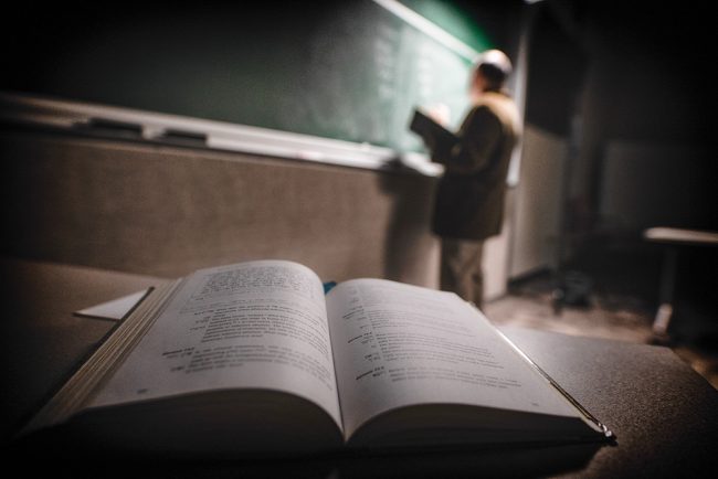 Closeup on open Book