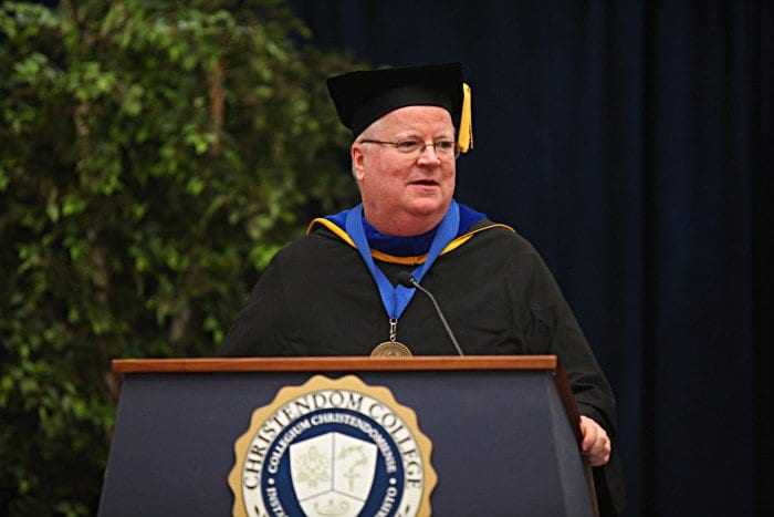 Father Henry Honored by Christendom College | Franciscan University of ...