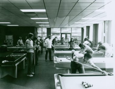 JC Williams Center students playing pool