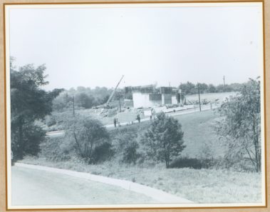 the hill under construction