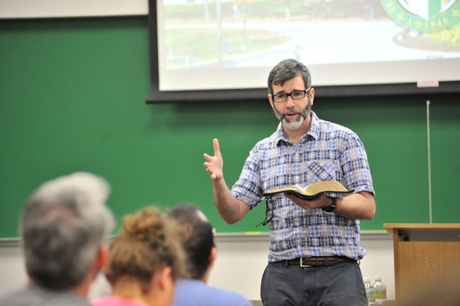 Dr. Rice teaching class