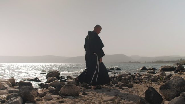 Father Dave Pivonka TOR Walking By Sea of Galilee