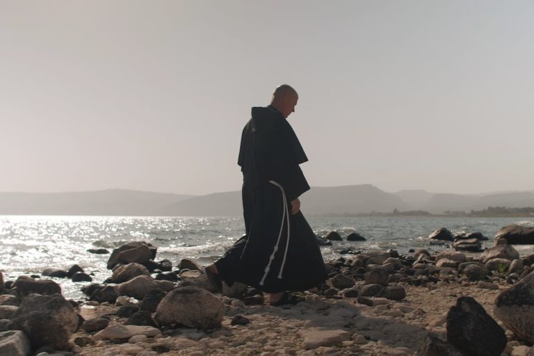 Father Dave Pivonka TOR Walking By Sea of Galilee