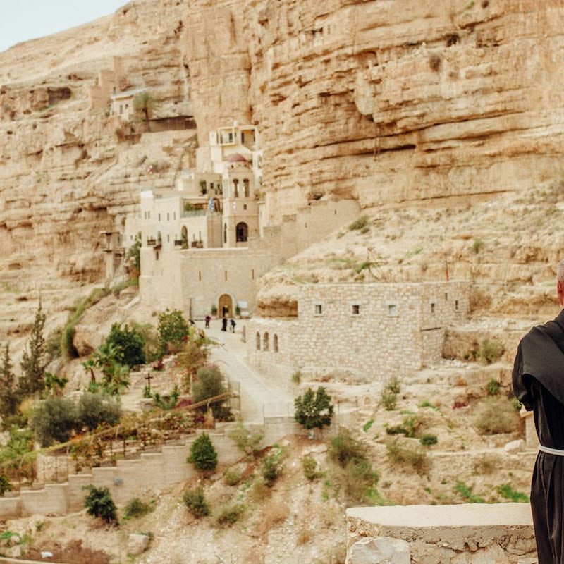 Father Dave Pivonka TOR in Holy Land