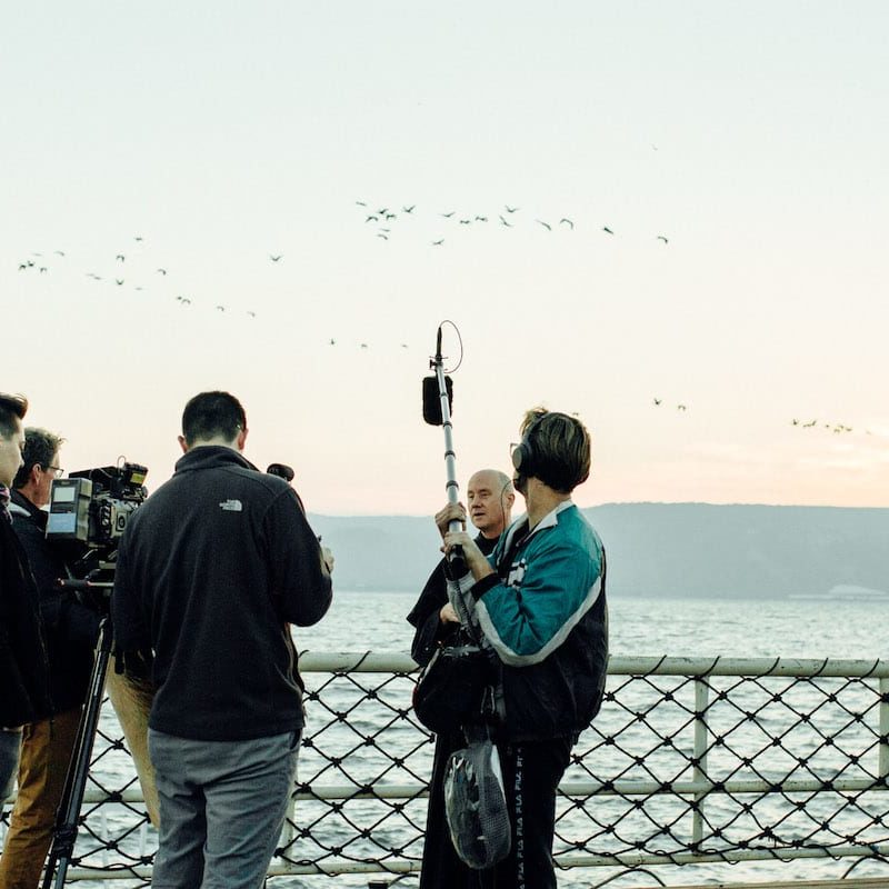 Shooting Video near the Sea of Galilee