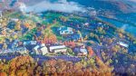 campus drone shot