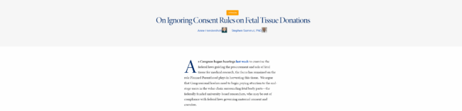Screenshot 2025-07-30 at 15-57-31 On Ignoring Consent Rules on Fetal Tissue Donations – Crisis Magazine(1)