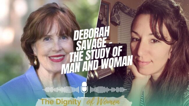 A thumbnail with an image of Dr. Deborah Savage and Kimberly Cook with the text "Deborah Savage- The study of Man and Woman" overtop of the image.