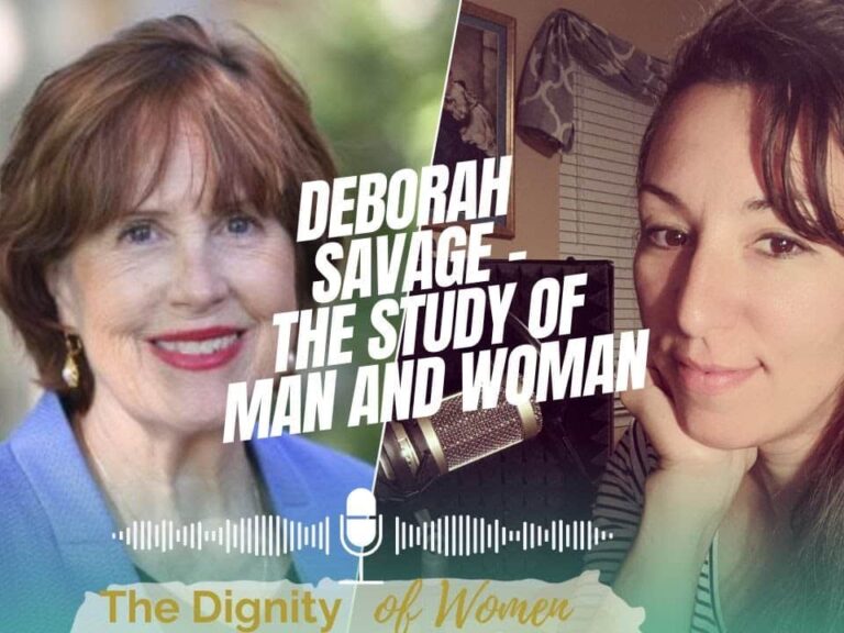 A thumbnail with an image of Dr. Deborah Savage and Kimberly Cook with the text "Deborah Savage- The study of Man and Woman" overtop of the image.