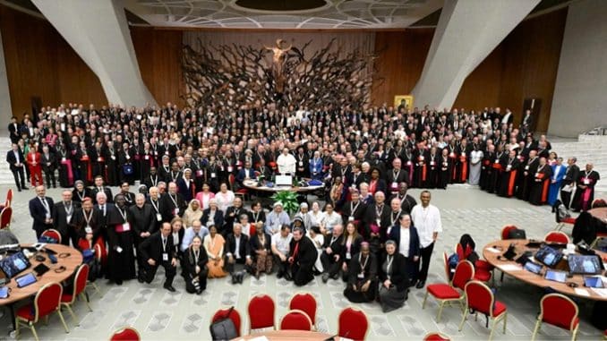 Participants of the Synod on Synodality gather for a group photo on Oct. 26, 2024. (Credit: Vatican Media)