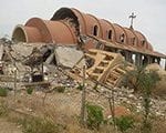 destroyed church in syria