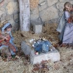 closeup of baby jesus in the Christmas Chreche