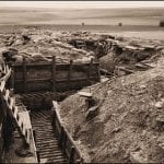 greyscale empty trenches