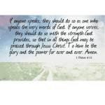 1 Peter 4:11