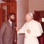 pope talking to man