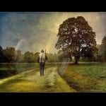 Man walking down road