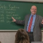 teacher in front of class