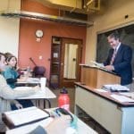 Dr. Hahn in class