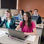 Students in accounting class