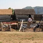 An archeology dig at Fort Steuben for a summer internship program.